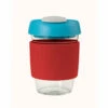 Avanti Glass Gocup Reusable Coffee Cup 355ml - Red/aqua/grey -Avanti Sales Shop 13842 1024x1024