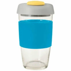 Avanti Glass GoCup 473ml Blue, Grey And Yellow