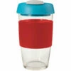 Avanti Glass Gocup Reusable Coffee Cup 473ml - Red/aqua/grey -Avanti Sales Shop 13848 1024x1024