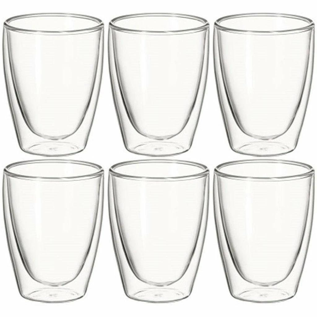 Avanti Caffe Twin Wall Glasses Set Of 6 - 250ml 3 Avanti Caffe Twin Wall Glasses Set Of 6 - 250ml