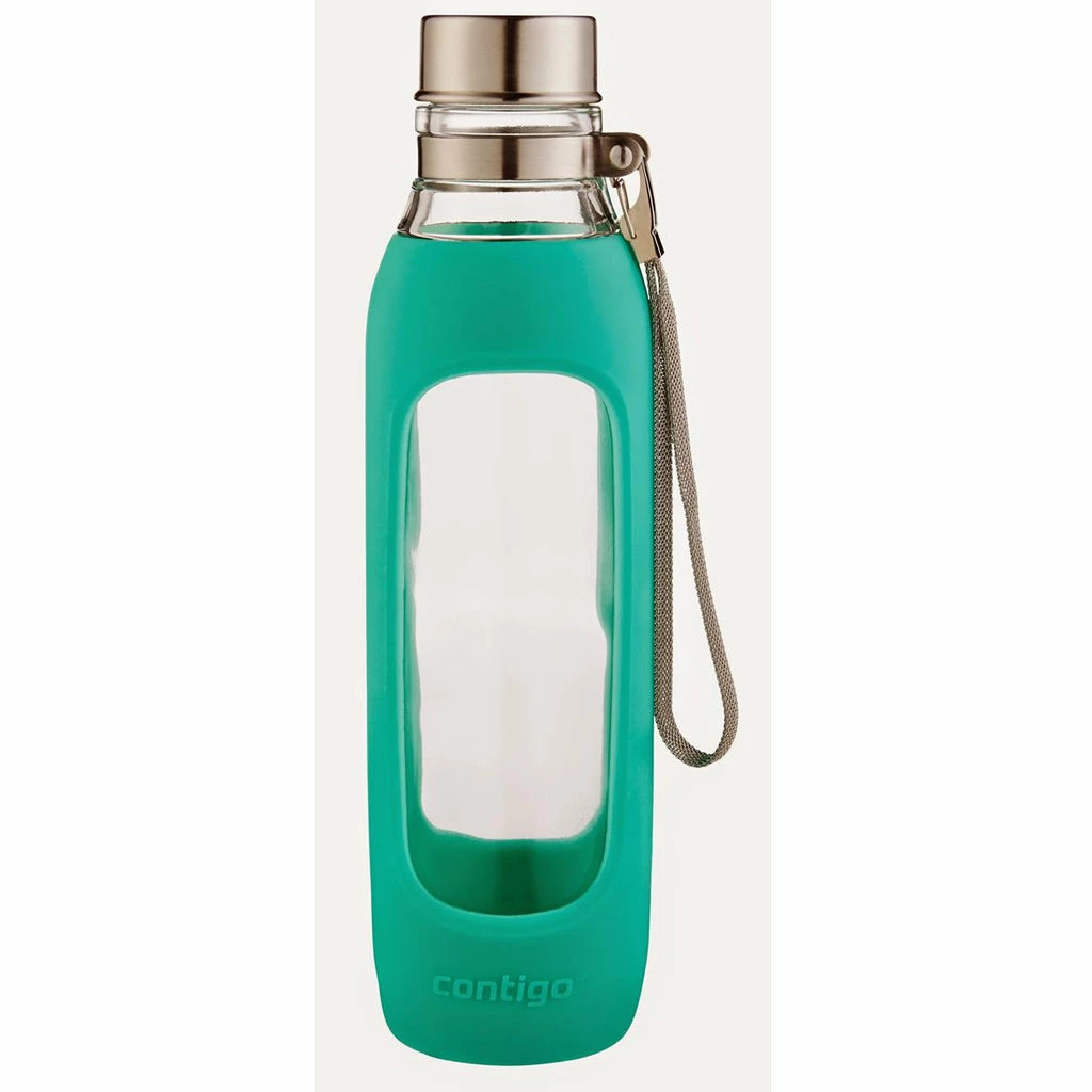 Contigo Purity Glass Water Bottle - Jade 591ml 3 Contigo Purity Glass Water Bottle - Jade 591ml
