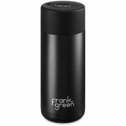 Frank Green 16oz Reusable Cup - Push Button Lid - Midnight (Black)