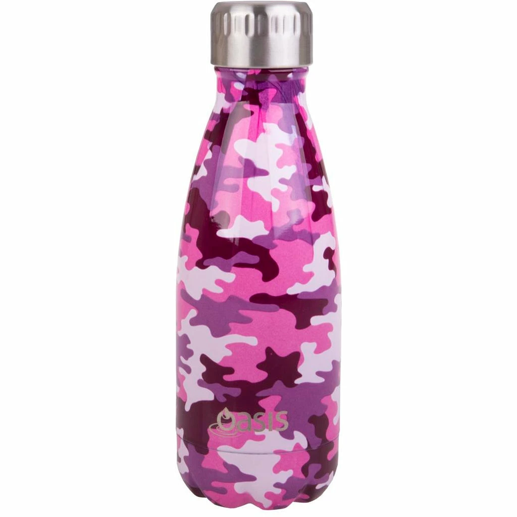 Oasis Double Wall Insulated Drink Bottle 350ml - Camo Pink 3 Oasis Double Wall Insulated Drink Bottle 350ml - Camo Pink