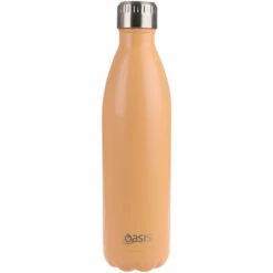 Oasis Drink Bottle 500ml Stainless Steel Double Wall Insulated - Matte Rockmelon