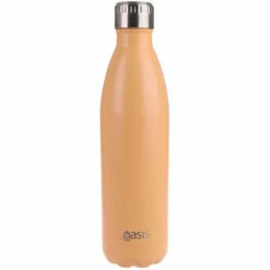 Oasis Drink Bottle 750ml Stainless Steel Double Wall Insulated - Matte Rockmelon