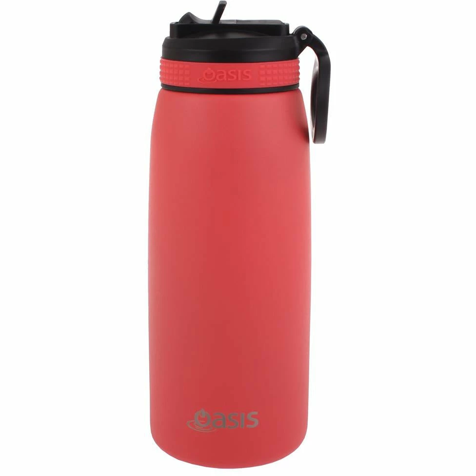 Oasis Insulated Sports Bottle Sipper Straw 780ml Coral 3 Oasis Insulated Sports Bottle Sipper Straw 780ml Coral