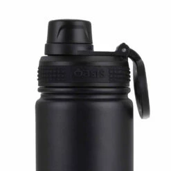 Oasis Insulated Challenger Bottle With Screw Cap 550ml Black -Avanti Sales Shop 8896 1BK e 1024x1024