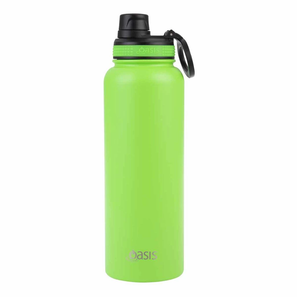 Oasis Insulated Challenger Bottle With Screw Cap 1.1L Neon Green 3 Oasis Insulated Challenger Bottle With Screw Cap 1.1L Neon Green