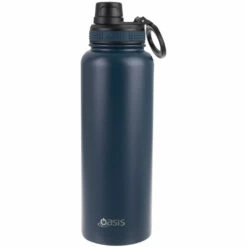 Oasis Insulated Challenger Bottle With Screw Cap 1.1L Navy