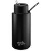 Frank Green 34oz Reusable Bottle - Straw Lid - Midnight (Black) -Avanti Sales Shop 9BLR4S8 FrankGreenUltimateCeramicReusableDrinkBottlewithStraw34oz Black 1024x1024