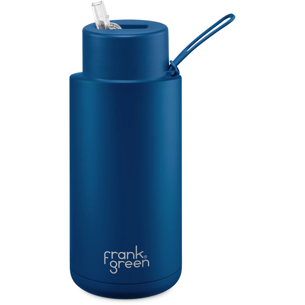 Frank Green 34oz Reusable Bottle - Straw Lid - Deep Ocean 3 Frank Green 34oz Reusable Bottle - Straw Lid - Deep Ocean