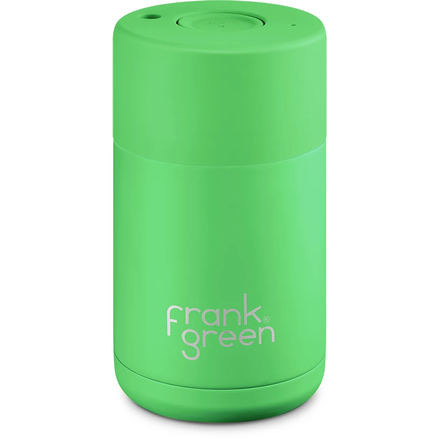Frank Green 10oz Reusable Cup - Neon Green 3 Frank Green 10oz Reusable Cup - Neon Green