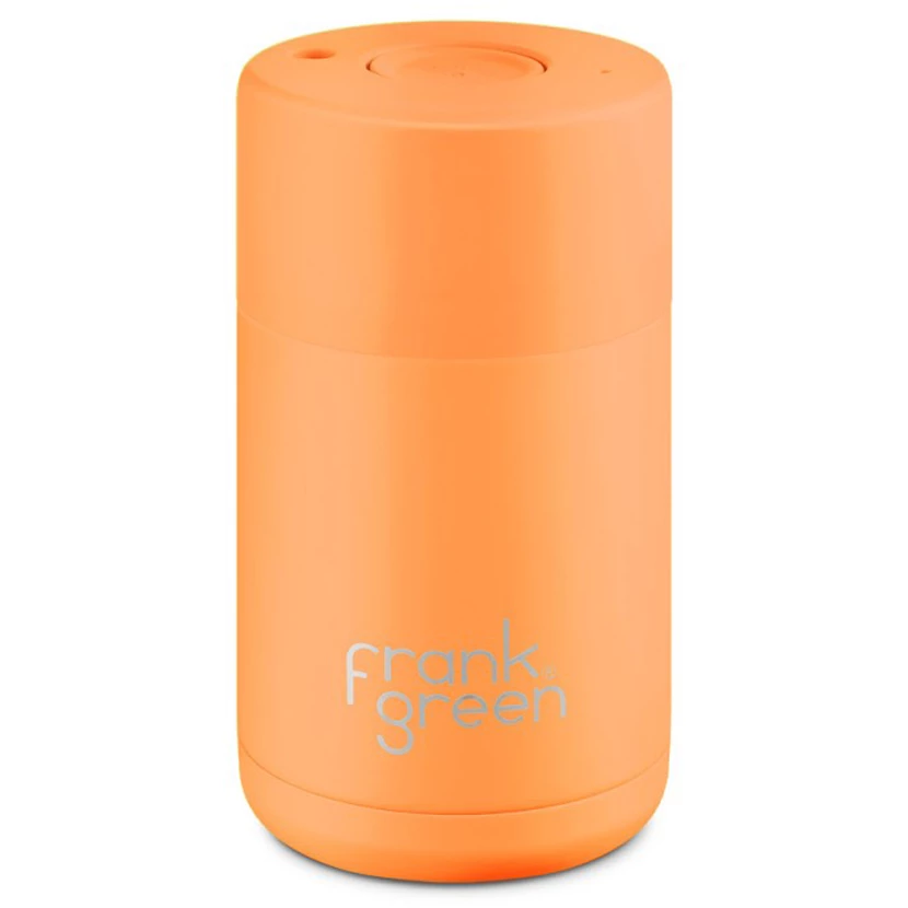 Frank Green 10oz Reusable Cup - Neon Orange 3 Frank Green 10oz Reusable Cup - Neon Orange