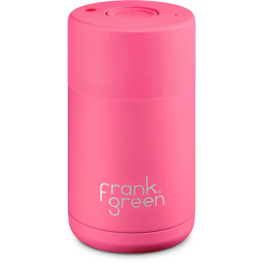 Frank Green 10oz Reusable Cup - Neon Pink 3 Frank Green 10oz Reusable Cup - Neon Pink