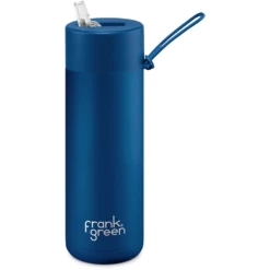 Frank Green 20oz Reusable Bottle - Straw Lid - Deep Ocean
