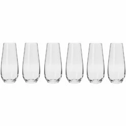 Krosno Harmony Stemless Flute 230ml - 6 Piece Set