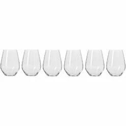 Krosno Harmony Stemless Wine Glass 540ml - 6 Piece