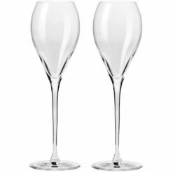 Krosno Duet Flute 225Ml Set Of 2 Gift Boxed