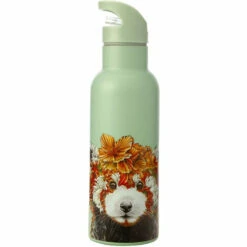 Maxwell And Williams Marini Ferlazzo Wild Planet Double Wall Insulated Bottle 500ml Red Panda