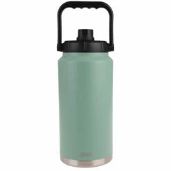 Oasis Stainless Steel Double Wall Insulated Jug W/ Carry Handle 3.8 Litre - Sage Green