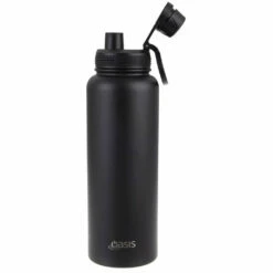 Oasis Insulated Challenger Bottle With Screw Cap 1.1L Black -Avanti Sales Shop Oasis Insulated Drink Bottles Matchbox 8896 2bk a copy 1024x1024