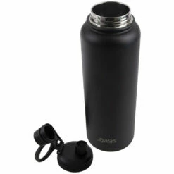 Oasis Insulated Challenger Bottle With Screw Cap 1.1L Black -Avanti Sales Shop Oasis Insulated Drink Bottles Matchbox 8896 2bk b copy 1024x1024