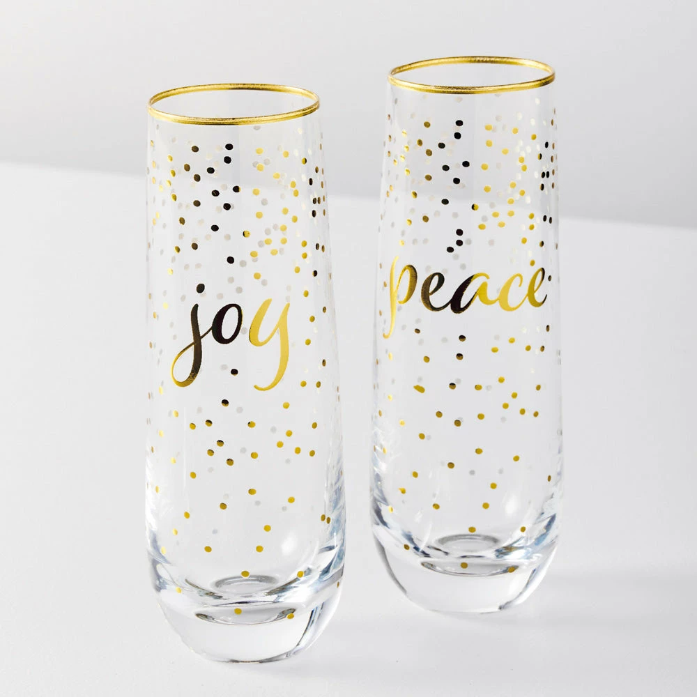 Maxwell And Williams Celebrations Stemless Flute 300ml Joy Peace 4 Maxwell And Williams Celebrations Stemless Flute 300ml Joy Peace - Image 2