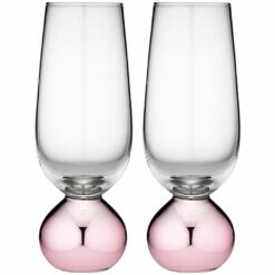 TEMPA Astrid Rose Set Of 2 Champagne Glass