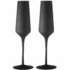 TEMPA Aurora Matte Black Set Of 2 Champagne Glass -Avanti Sales Shop Tempa Aurora Glassware Matchbox AuroraChampagneGlass blk 1024x1024