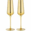 TEMPA Aurora Gold Set Of 2 Champagne Glass 2 TEMPA Aurora Gold Set Of 2 Champagne Glass -Avanti Sales Shop Tempa Aurora Glassware Matchbox AuroraChampagneGlass gold 1024x1024