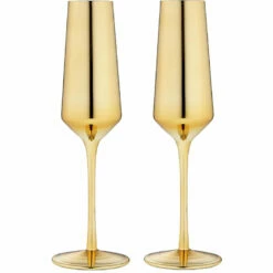 TEMPA Aurora Gold Set Of 2 Champagne Glass