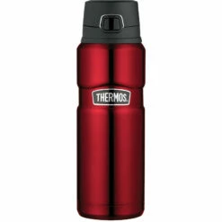 Thermos Stainless King Vacuum Insulated Bottle With Flip Lid 710ml - Red